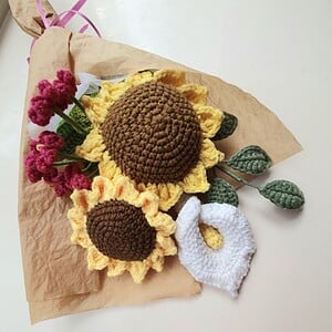 gehaakte bloemen boeket