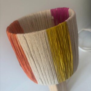 trendy lampje in zomers materiaal en kleur, zelf gemaakt dus uniek!