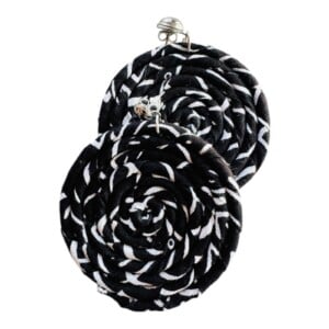 Swirl Oorbellen zwart/wit