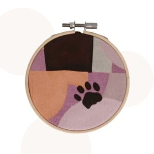 Bamboo ring - Kattenpootje |  11cm | Wanddecoratie