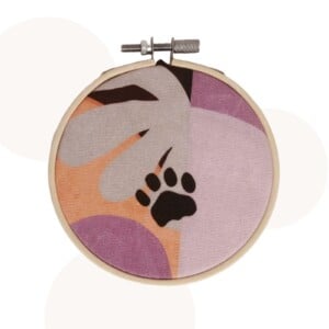 Bamboo ring - Kattenpootje |  11cm | Wanddecoratie
