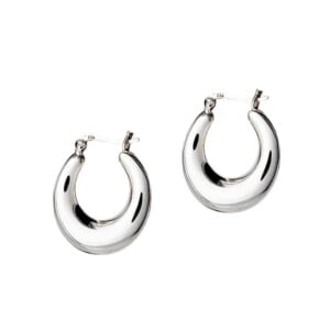 Big Silver Indian Hoop