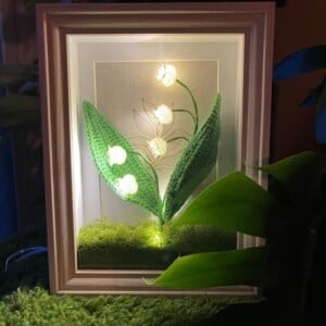 Crochet Lily of the Valley Lamp