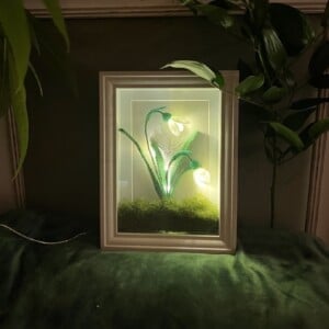 Crochet Snowdrop Lamp