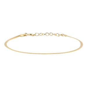 Gold Plated Bracelet Flat Link