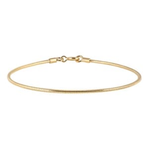 Gold Plated Bracelet Round Link
