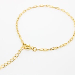 Gold Plated Bracelet Short Link