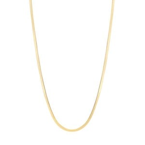Gold Plated Necklace Flat Link