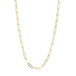Gold Plated Necklace Long Link