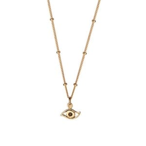 Gold Plated Necklace With Eye