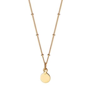 Gold Plated Necklace With Round