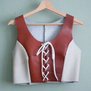 Handgemaakte corset top met veters