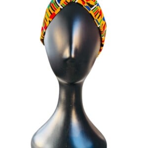 Ikara kente haarband met design van Afrikaanse katoenen stof