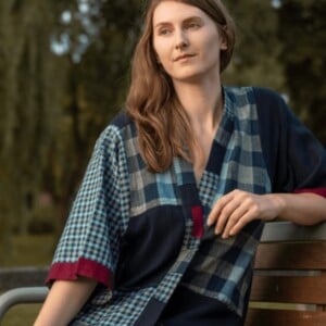 Indigo Boxy Kimono