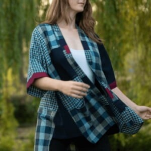 Indigo Boxy Kimono