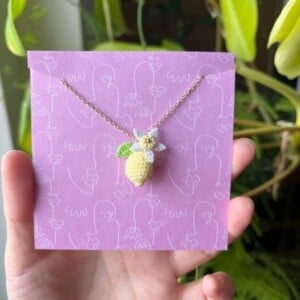 Micro Gehaakte Citroen Ketting