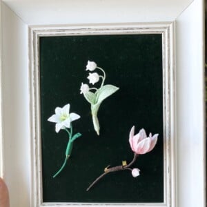 Micro gehaakte Lelie Bloemenbroches