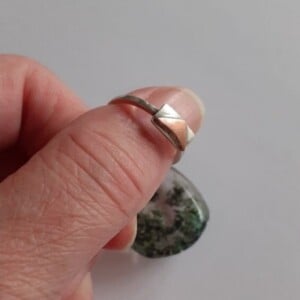 Mountain, zilveren ring met koper
