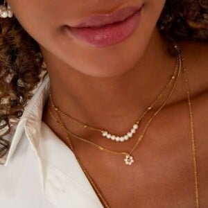 Necklace Pearl Bar