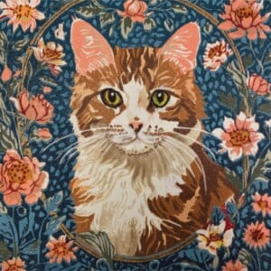 Poes - handgedrukte linosnede print