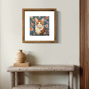 Poes - handgedrukte linosnede print