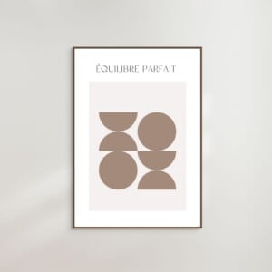 Poster Equilibre Parfait - French Collection