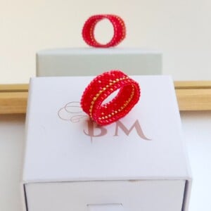 Scarlet Bloom Ring