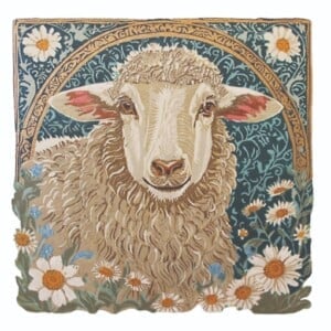 Schaap - handgedrukte linosnede print