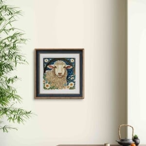 Schaap - handgedrukte linosnede print