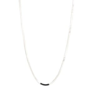 Silver Necklace Flat Link