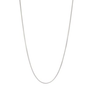 Silver Necklace Round Link