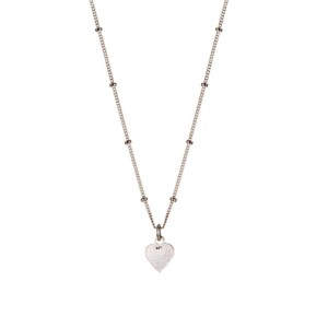 Silver Plated Necklace With Heart
