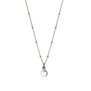 Silver Plated Necklace With Round