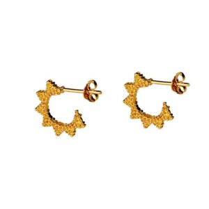 Small Gold Plated Indian Star Hoop