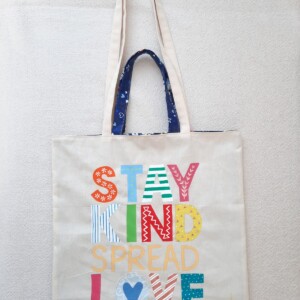 Tas "stay kind" - Hand geschilderd