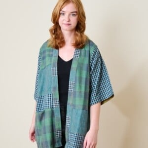 Teal Boxy Kimono