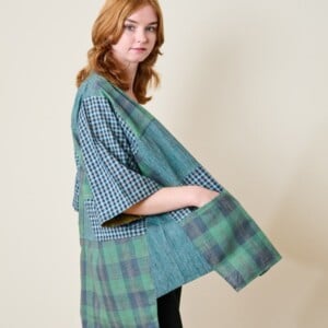 Teal Boxy Kimono