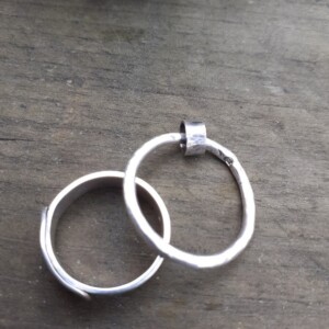 Zilveren meditatie ring, unisex design