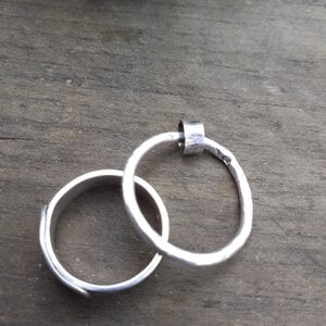 Zilveren meditatie ring, unisex design