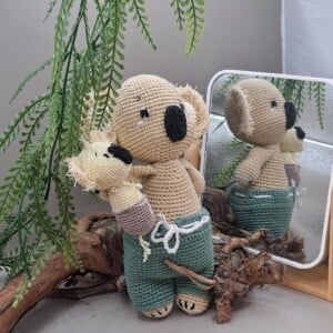 gehaakte knuffelbeertjes koala en ko