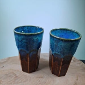 2 keramiek koffiebekers Avondlucht Large