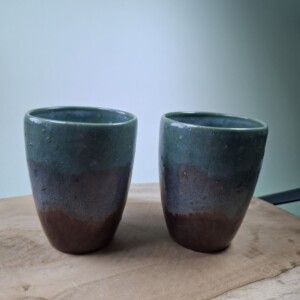 2 keramiek koffiebekers Forrest