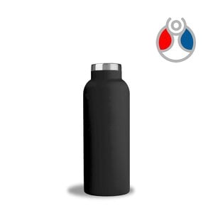 500ml. RVS thermosfles Black edition met FSC Bamboo dop