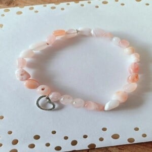 Armband Andes Opaal met zilveren hartje