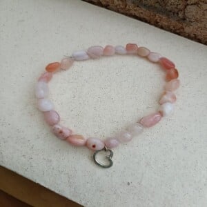 Armband Andes Opaal met zilveren hartje