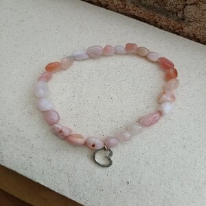 Armband Andes Opaal met zilveren hartje