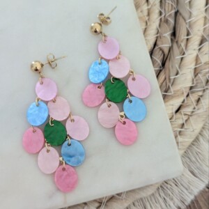 Colourful summer pop oorbellen