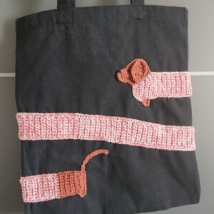 De Teckel Tote Bag, Katoenen Market Tas voor Hondenliefhebbers