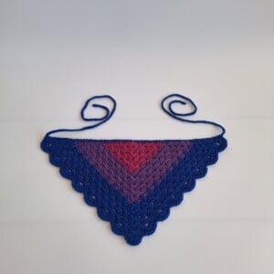 Gehaakte bandana 'Biseksuele vlag'