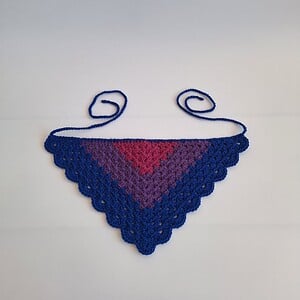 Gehaakte bandana 'Biseksuele vlag'
